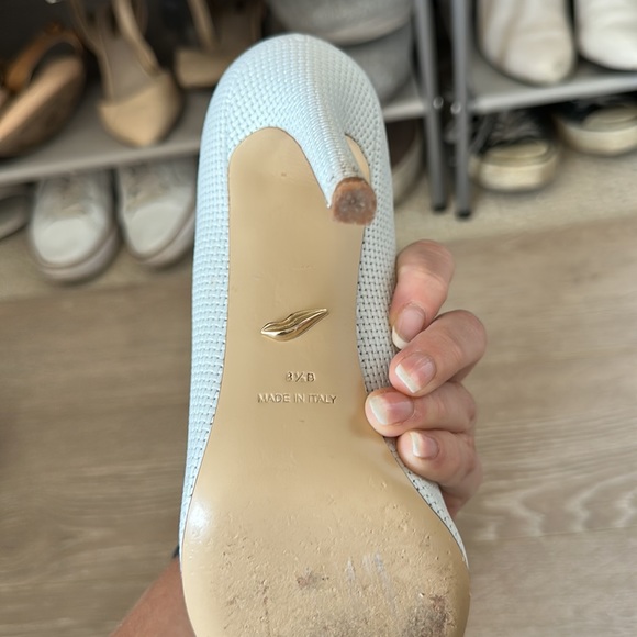 Diane von Furstenberg heels size 8.5 Italian leather - Picture 4 of 4